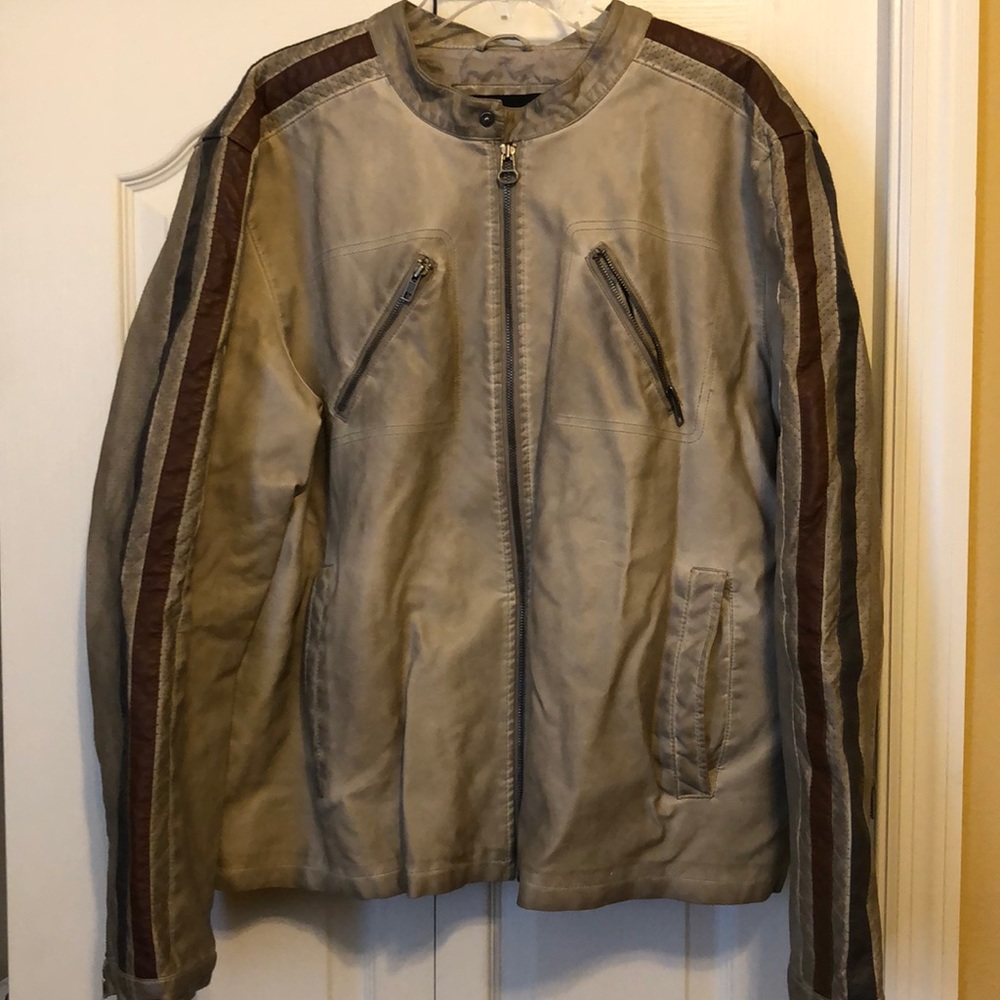 Distressed Leather Jacket